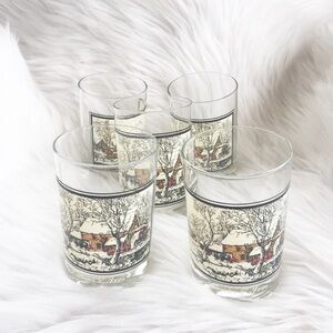 Vintage Currier & Ives Arby’s 1978 Drinking Glass